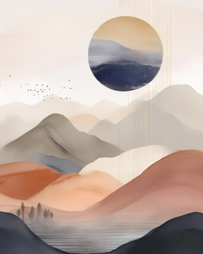Landscape, abstract, art #1 pellicola backlit da Hightown Design