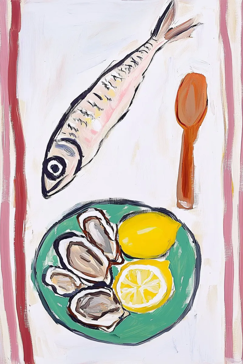 Seaside Feast carta hahnemühle da BALIKA HOMES ART