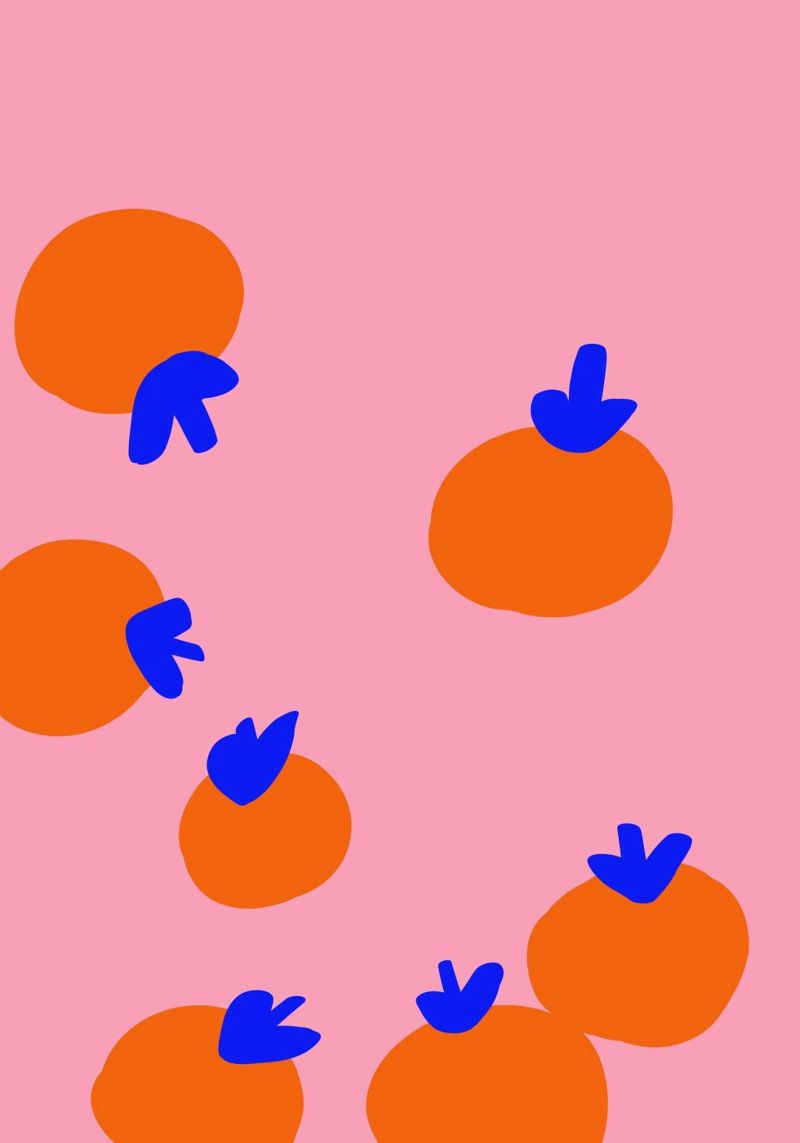 Orangen Party Hahnemühle von Hej Ibiza by Ute Arnold