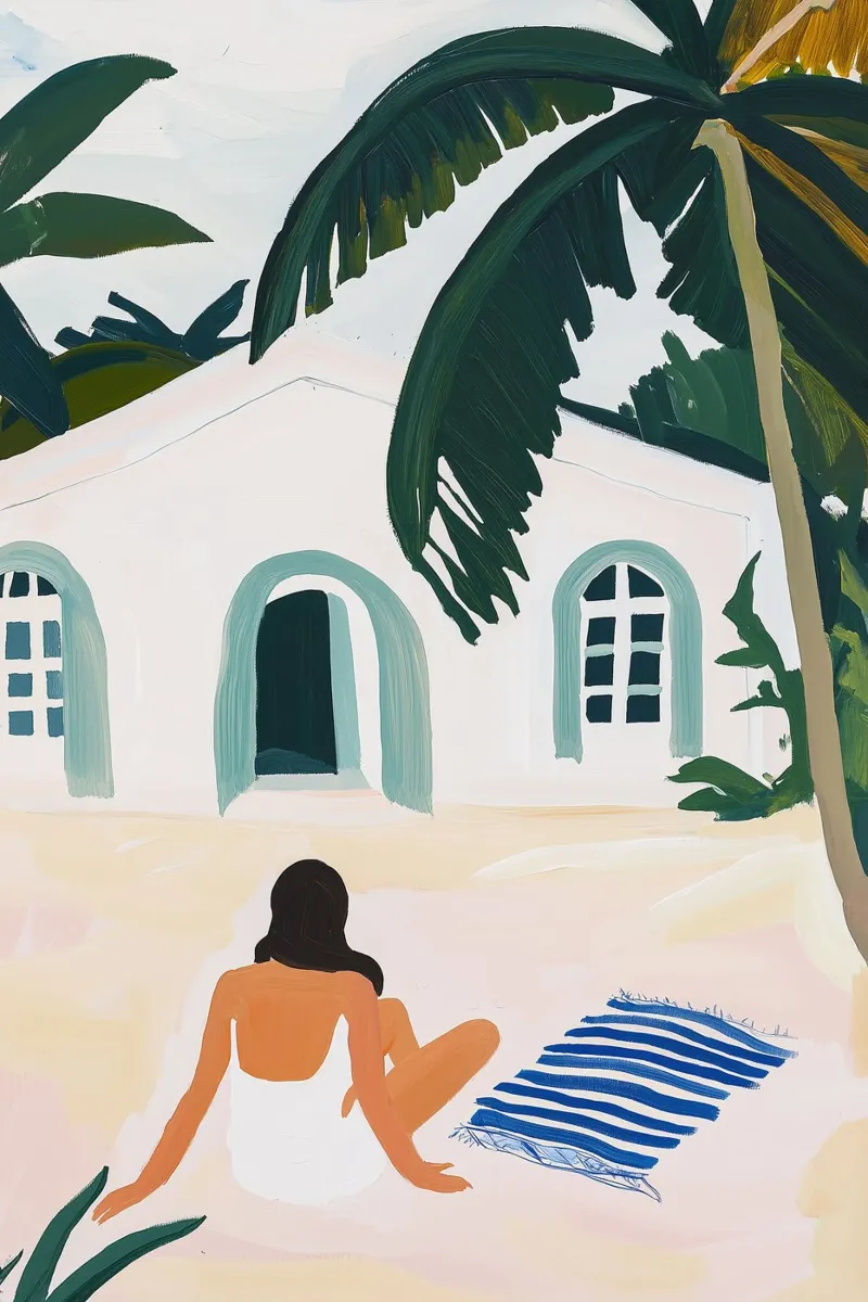 Beachside Retreat alluminio dibond da BALIKA HOMES ART