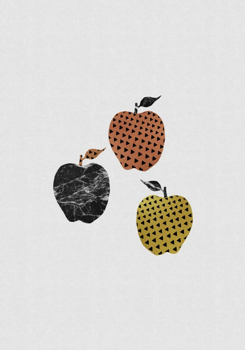 Scandi Apples alluminio dibond da Orara Studio