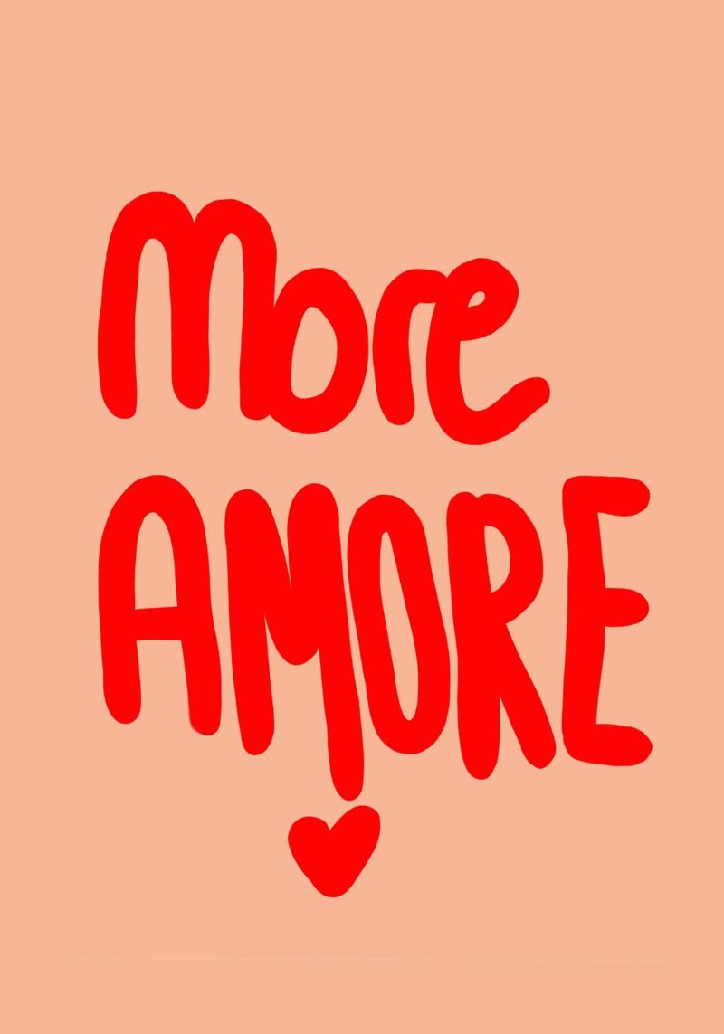 more amore Poster von Hej Ibiza by Ute Arnold
