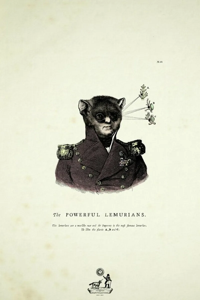 The powerful lemurians carta hahnemühle da Matteo Morelli