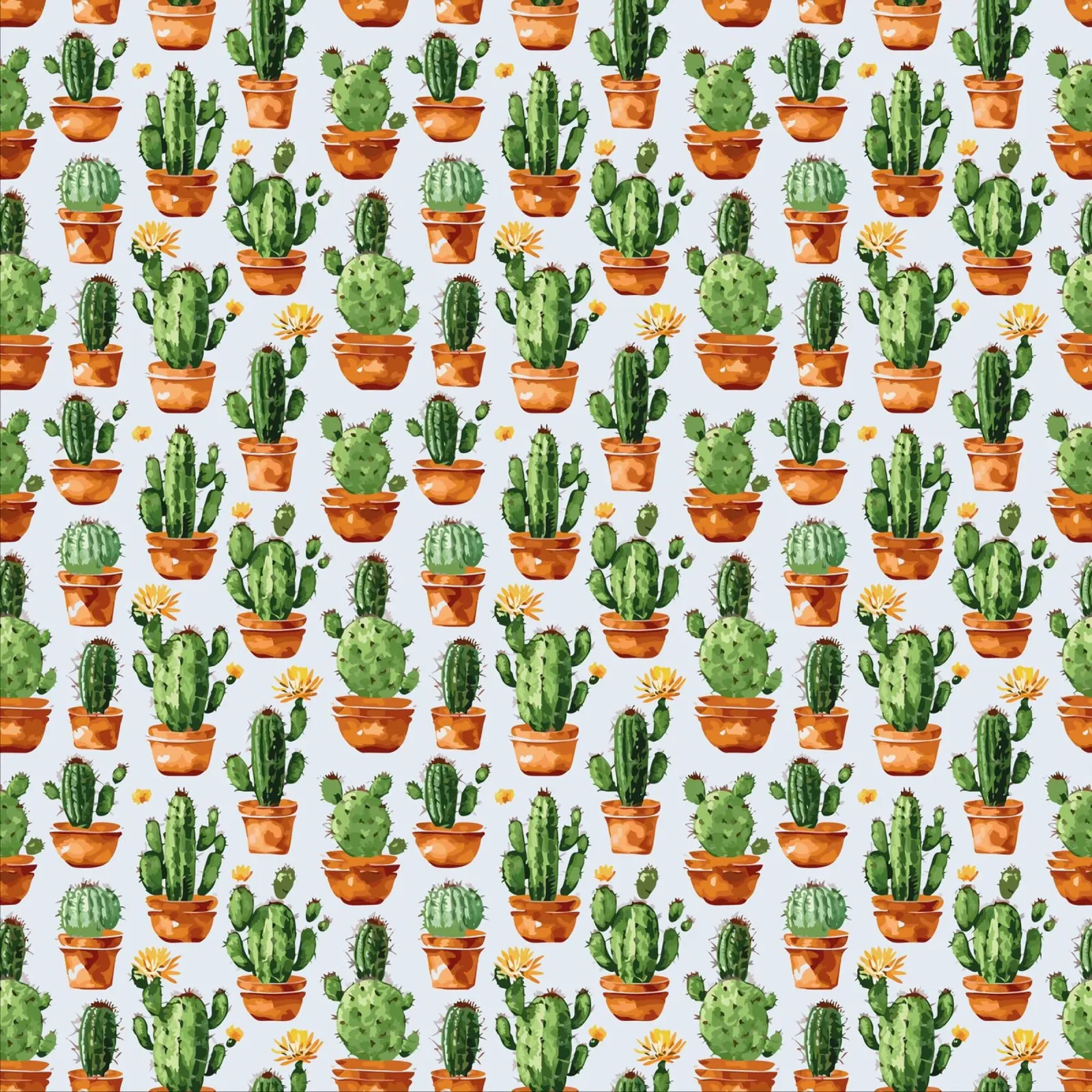 Cacti / Cactus print #2 canvas by Hightown Design
