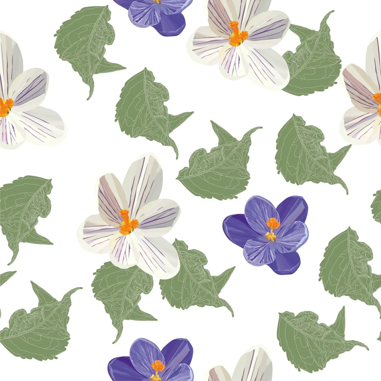 Bloementuin Wit canvas met Baklijst van lauragriesch_art