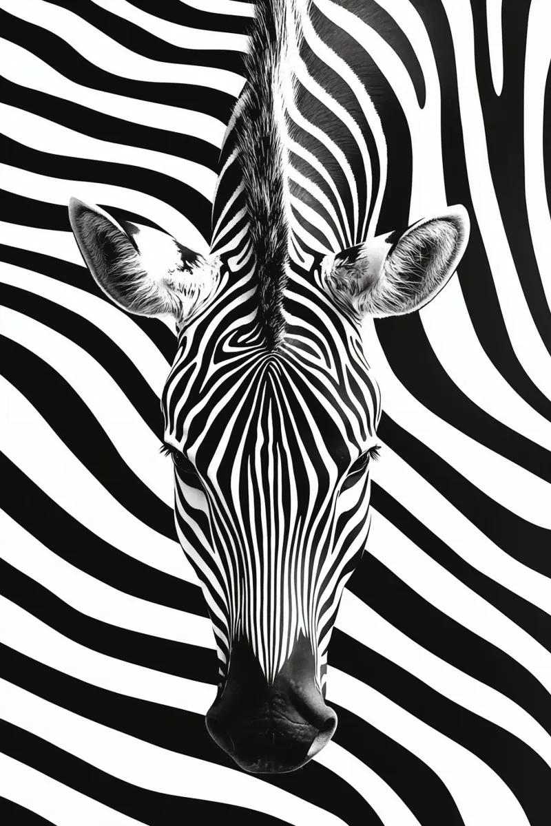 Ritratto di zebra pellicola backlit da Autofocus