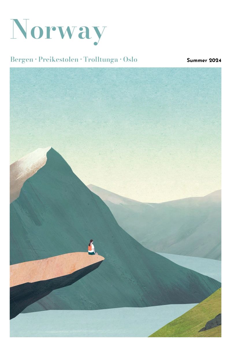 Personalisiertes Norwegen Reiseposter Poster von Henry Rivers