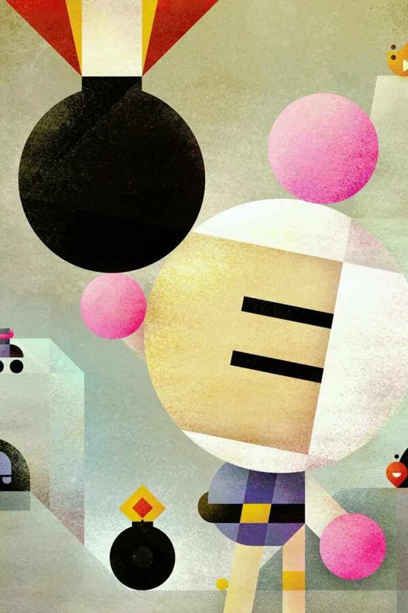 Bomberman pellicola backlit da Antony Squizzato