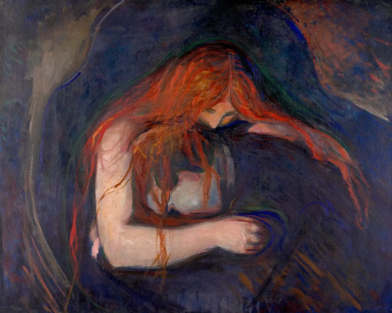 Edvard Munch - Vampiro, 1895 pellicola backlit da Timeless Artworks