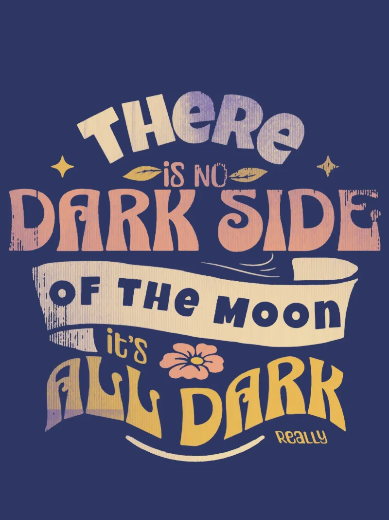 There is no dark side of the Moon canvas by Gunawan Rb