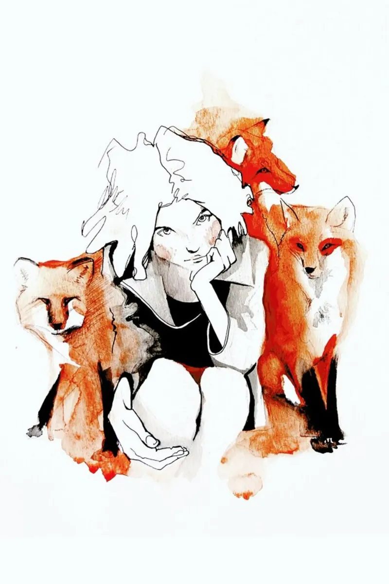 Foxy carta hahnemühle da Ina Stanimirova