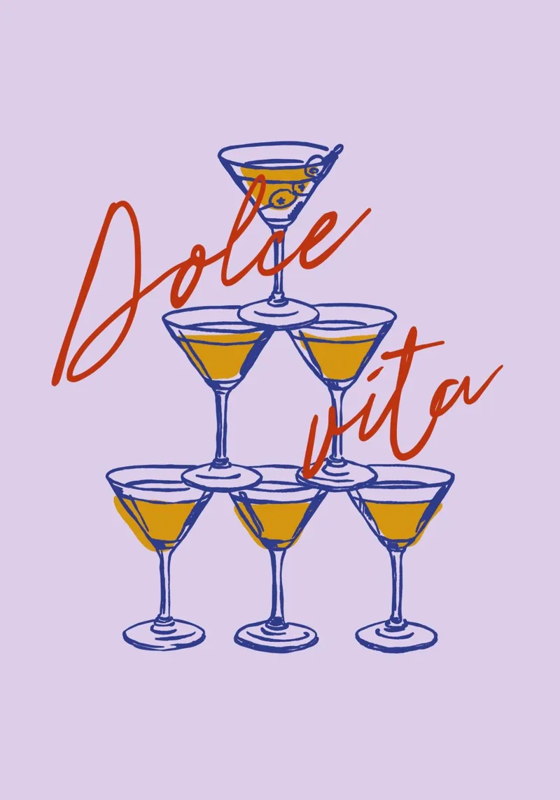 Boho Food 16 Dolce Vita placa de forex de Boho Print Collection