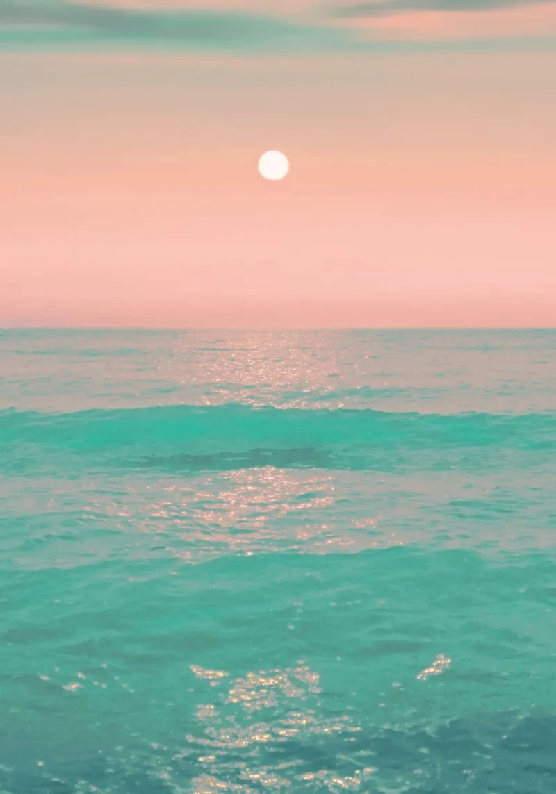 Light Pink Turquoise Water canvas by Eva Nev Photography