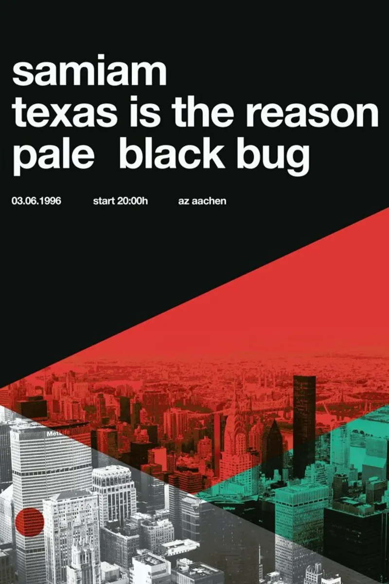 Samiam & Texas Is The Reason carta hahnemühle da Stephan Kochs
