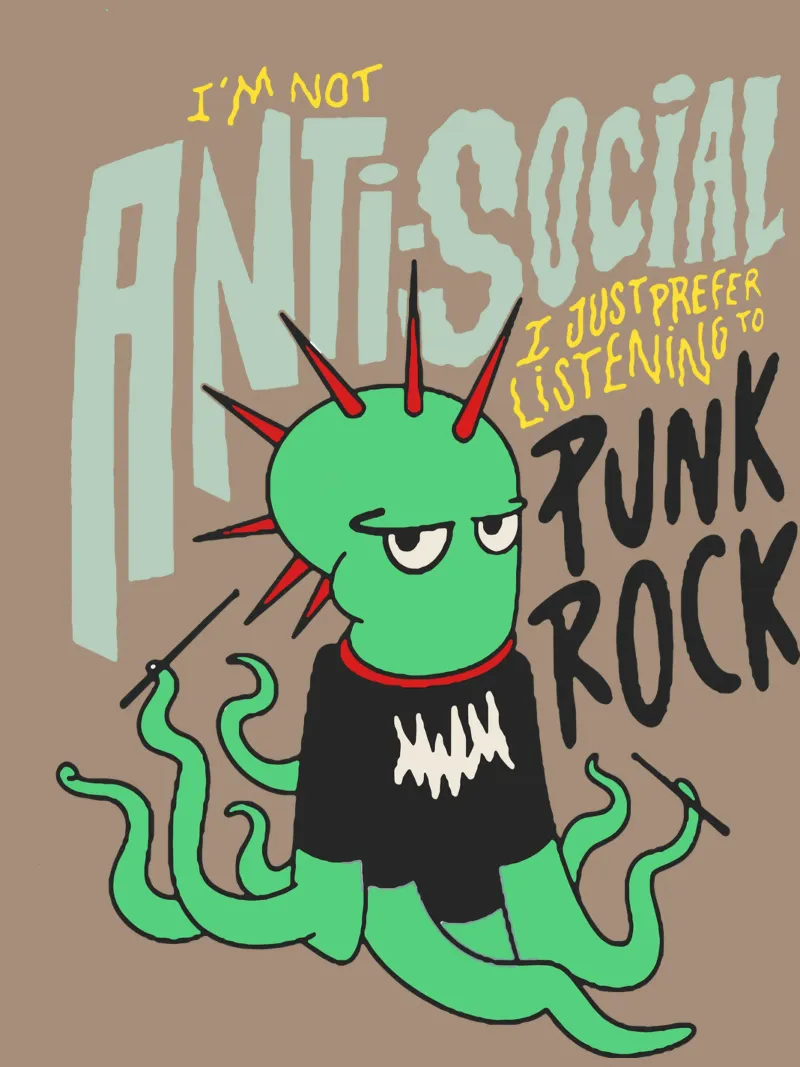 Sono Punk Rock pellicola backlit da Gunawan Rb
