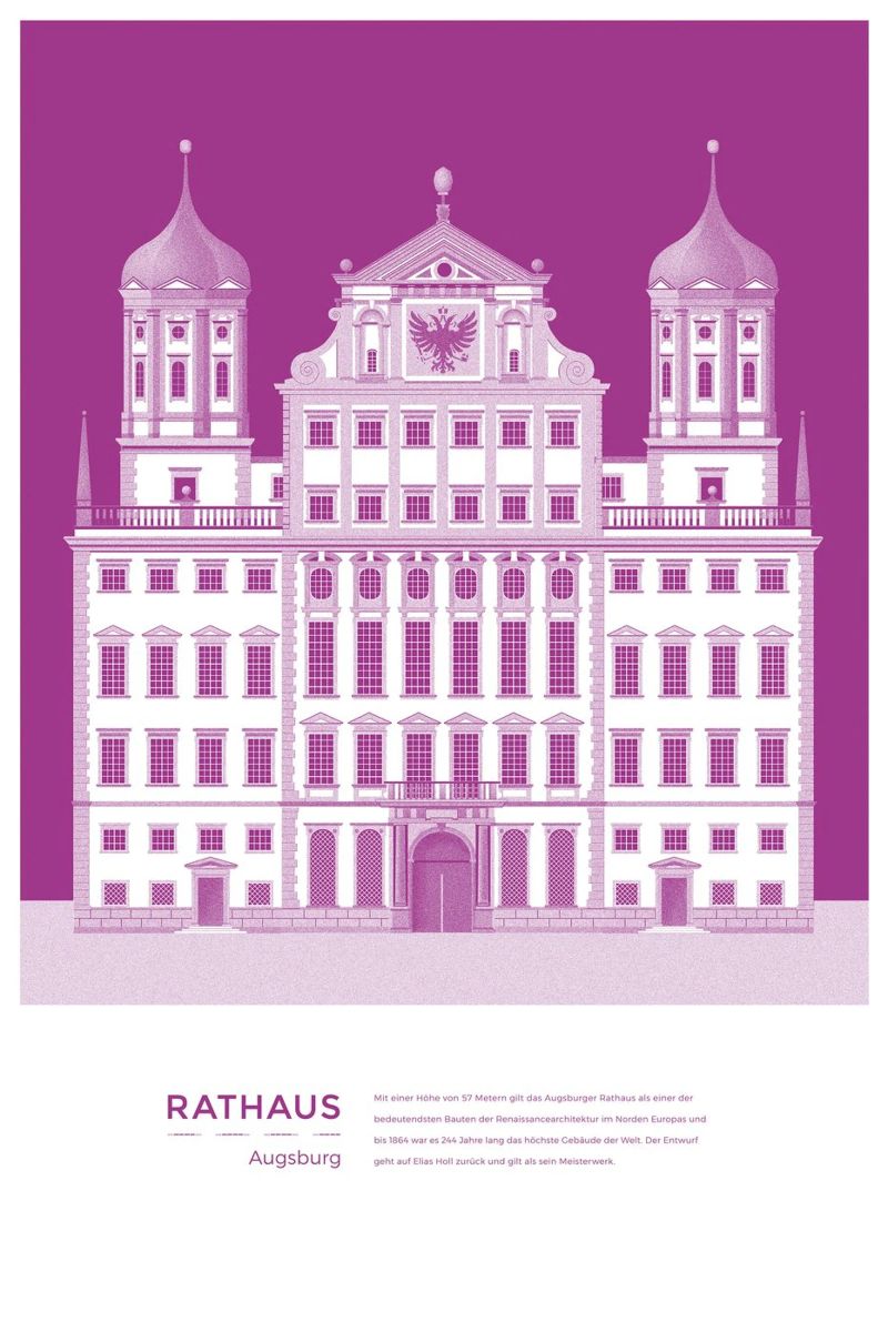 Michael Kunter - Rathaus Kiel Poster von The Artcircle