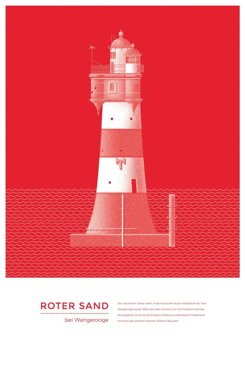 Michael Kunter - Roter Sand Wangerooge carta hahnemühle da The Artcircle