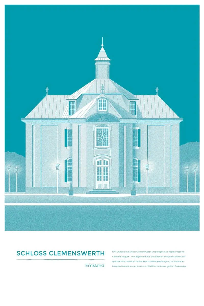 Michael Kunter - Schloss Clemenswerth plexiglass da The Artcircle