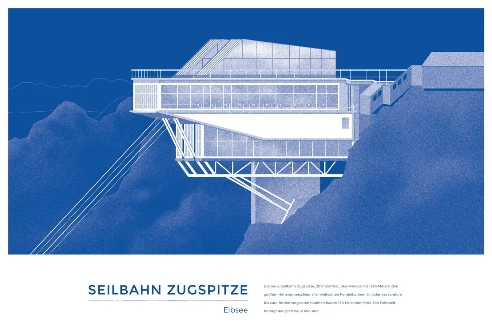 Michael Kunter - Seilbahn Zugspitze Eibsee plexiglass da The Artcircle
