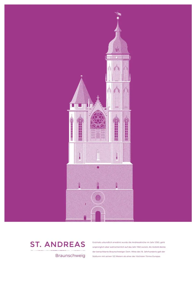 Michael Kunter - St. Andreas Braunschweig carta hahnemühle da The Artcircle