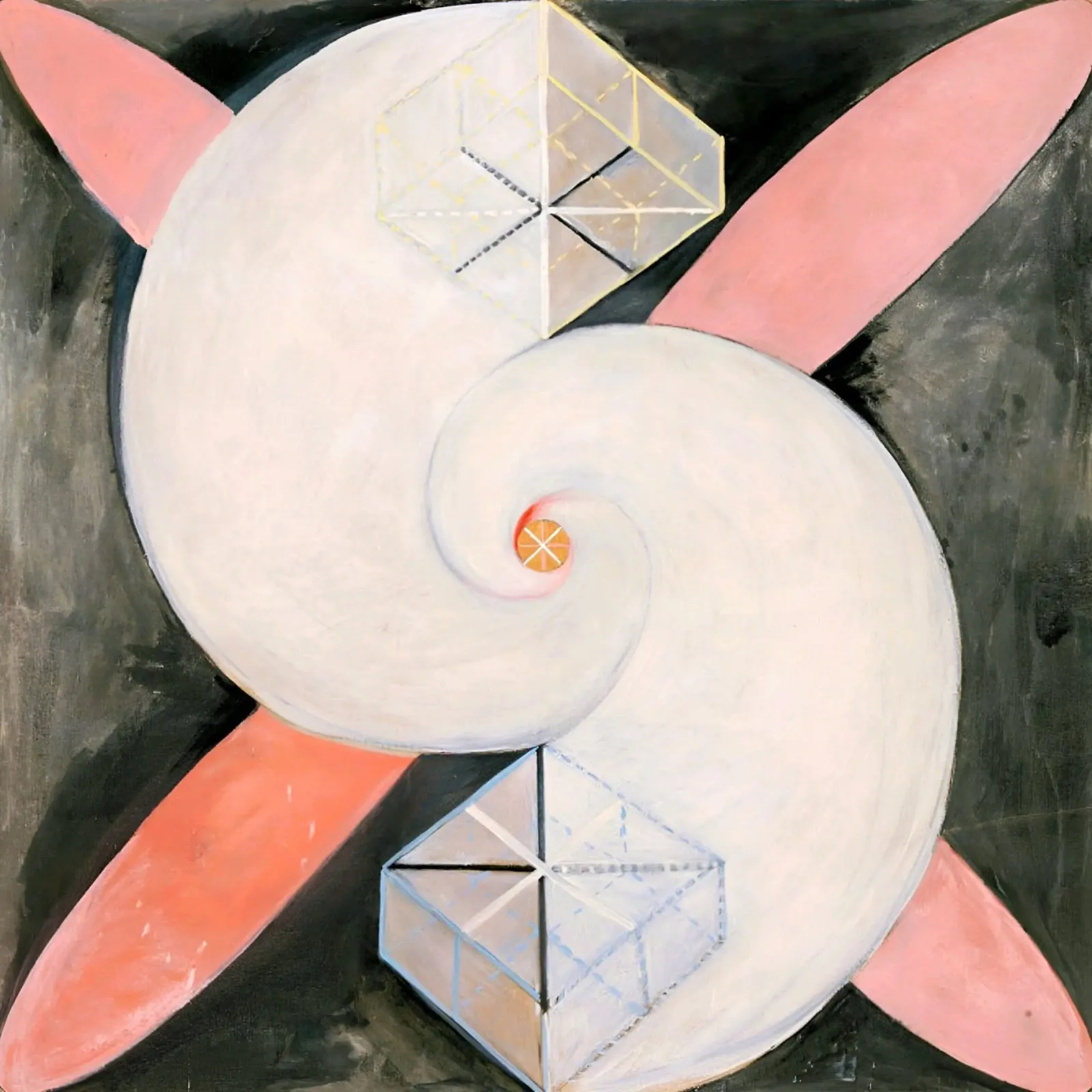 Hilma af Klint - Il cigno n. 21 pellicola backlit da William Store