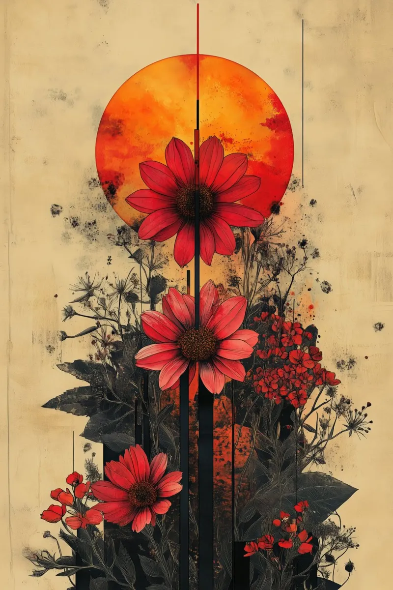 Blossom poster with plastic frame by Tameo