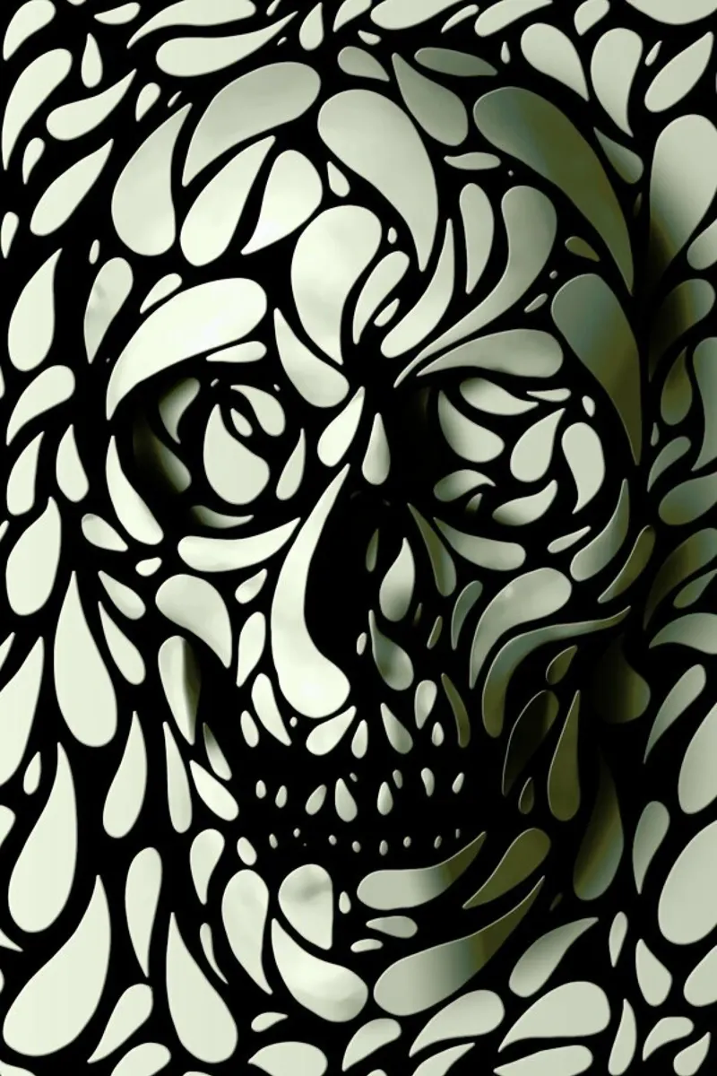 Skull IV pellicola backlit da Ali Gulec