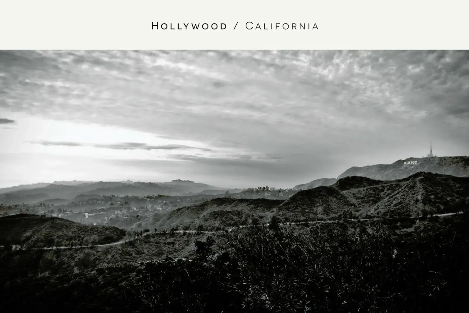 Hollywood B&W pellicola backlit da In Full Color