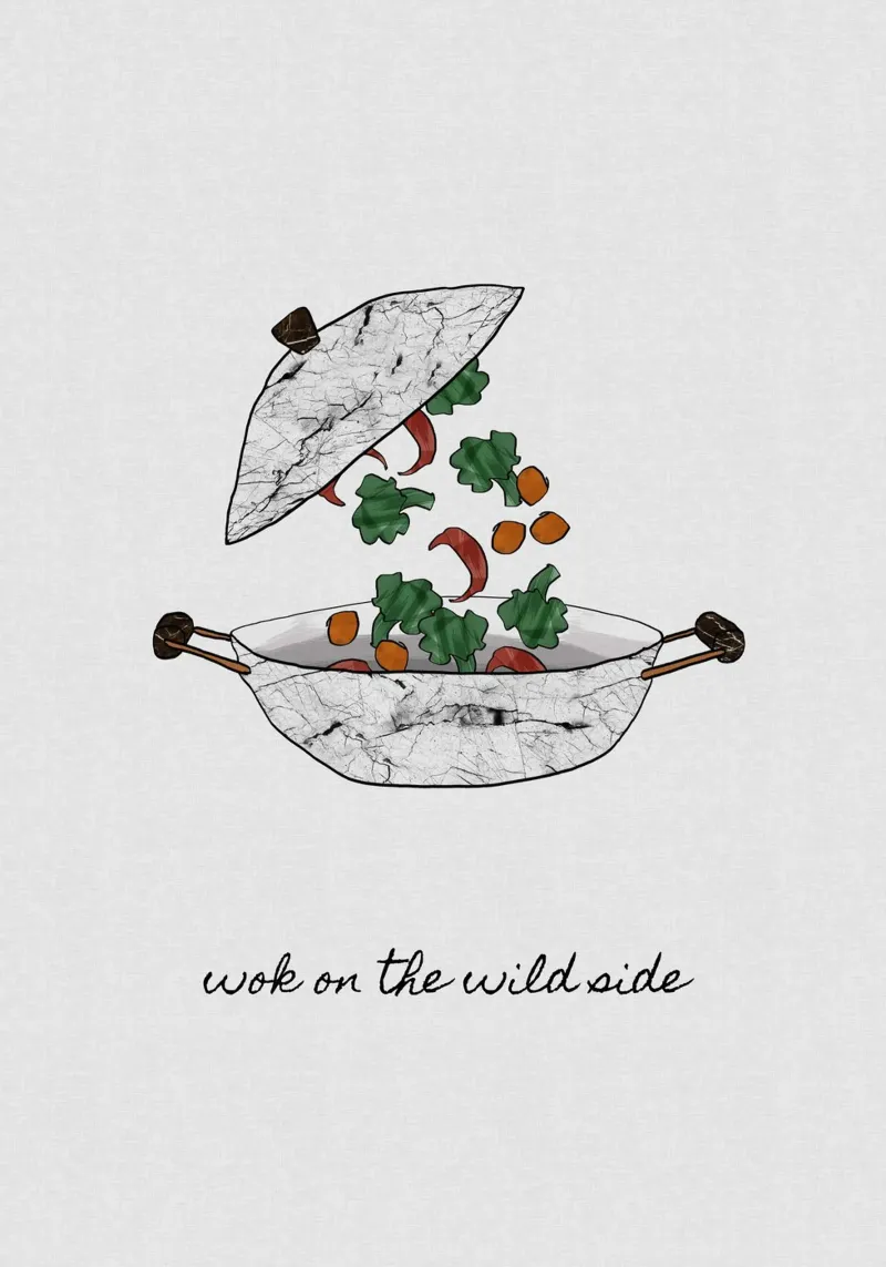 Wok On The Wild Side pellicola backlit da Orara Studio