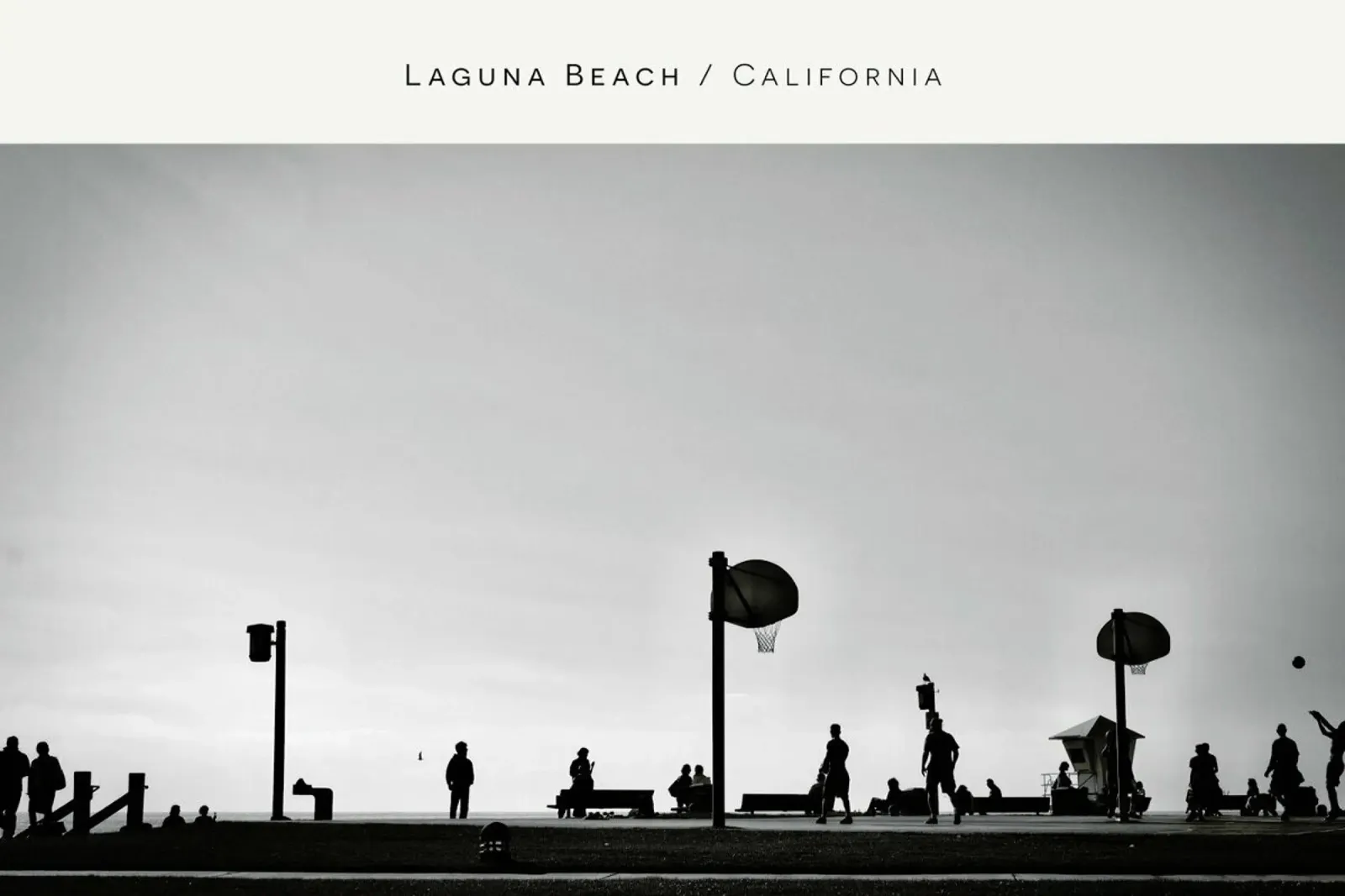 Laguna Beach B&W carta hahnemühle da In Full Color