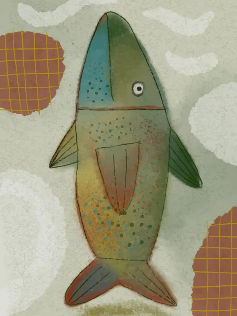 Fish carta hahnemühle da Artsy Bessy