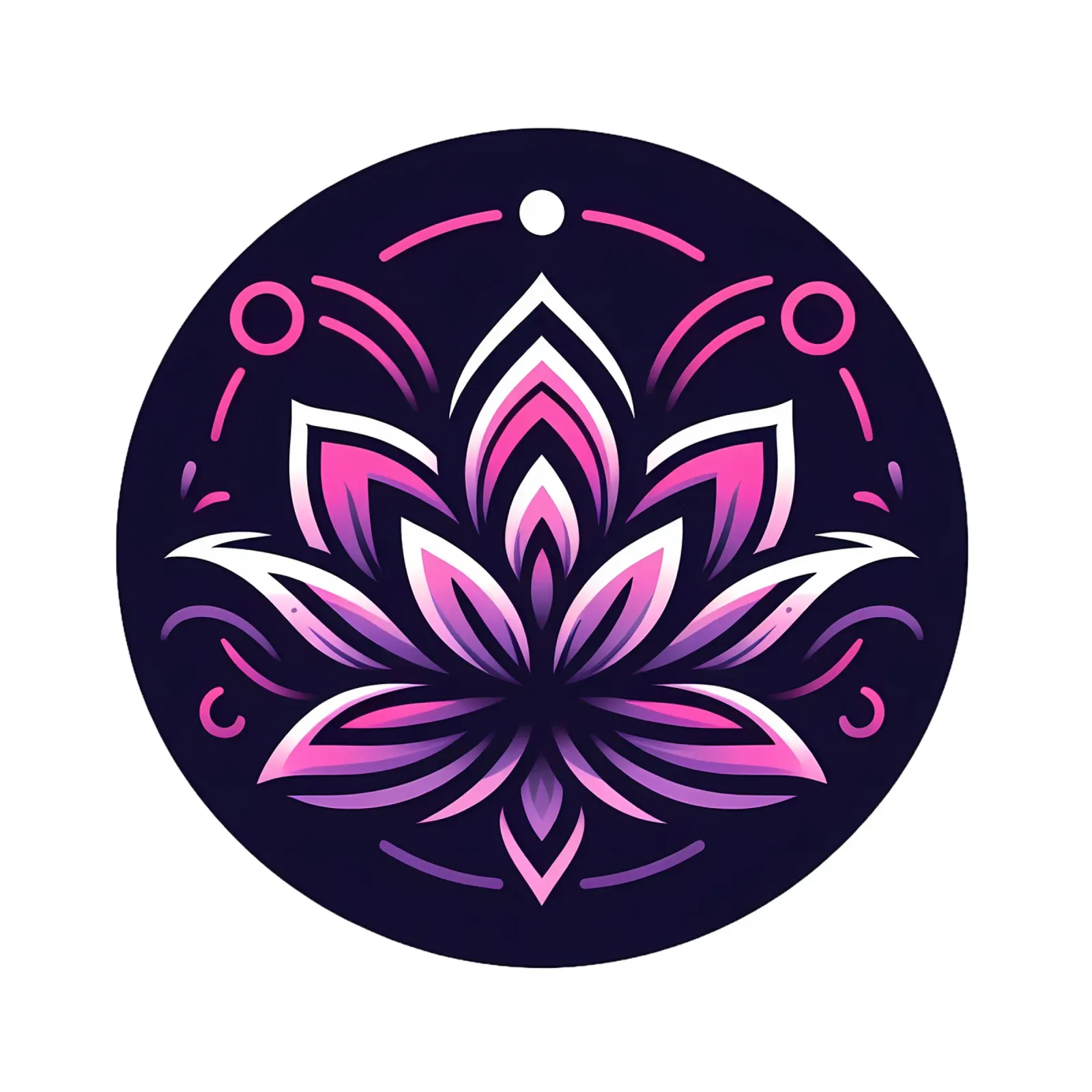 Ciondolo con fiore di loto rosa e viola - Joe Noctis Design pellicola backlit da Joe Noctis