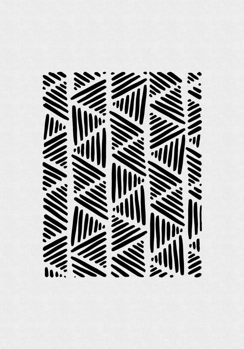 Bianco e nero astratto I poster da Orara Studio