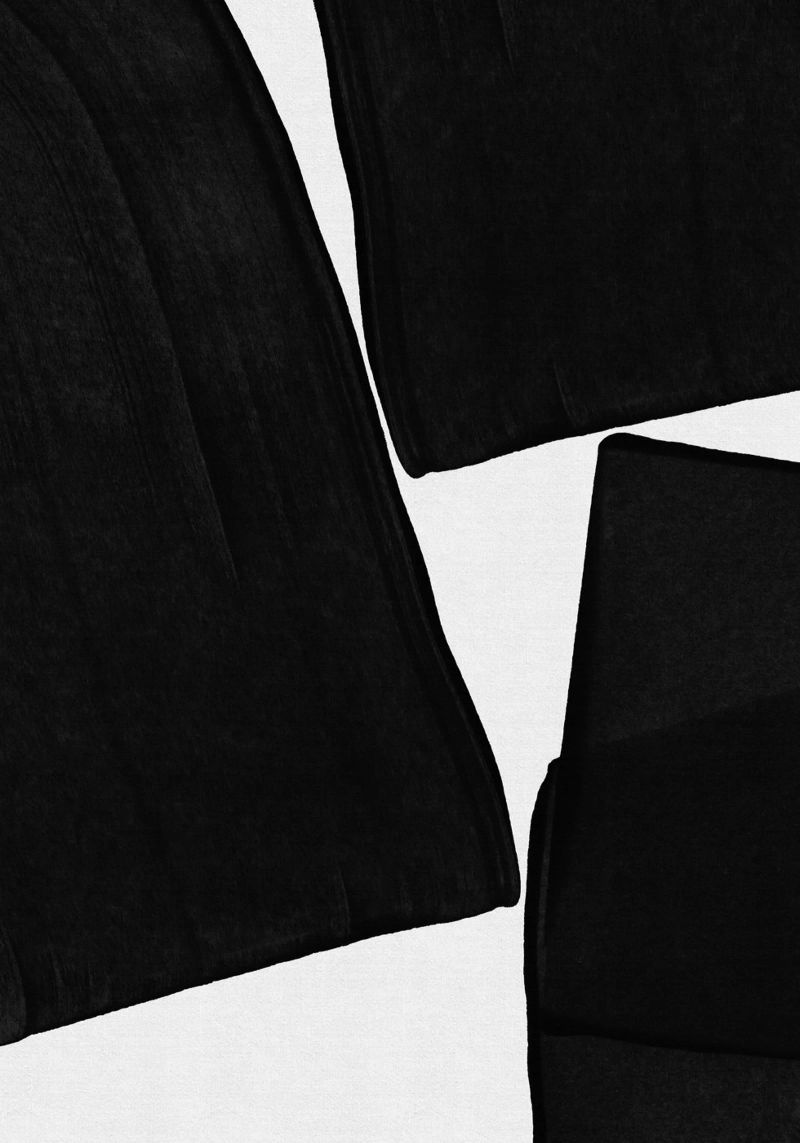 Minimalistische Malerei Schwarz III Poster von Orara Studio
