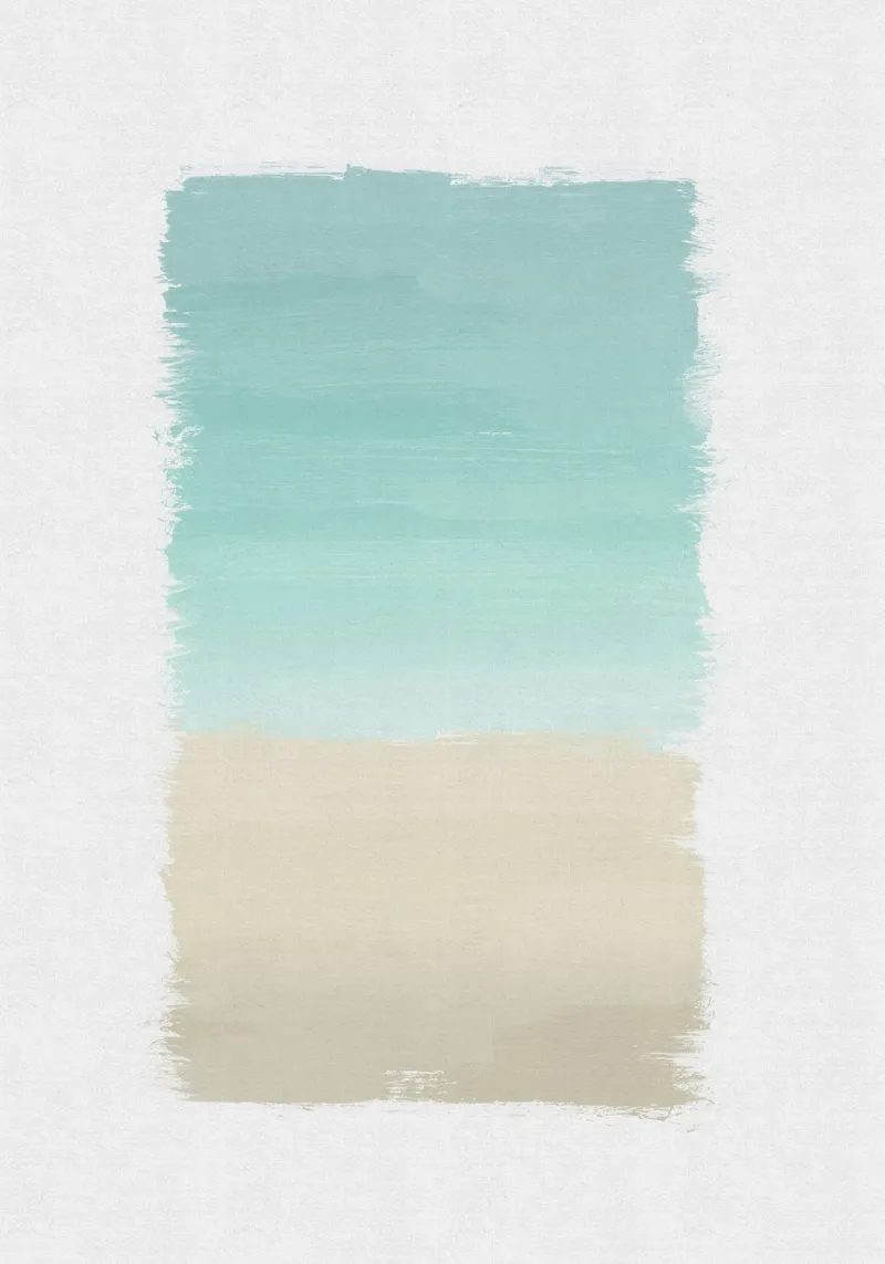 Turquoise Abstract alu dibond de Orara Studio