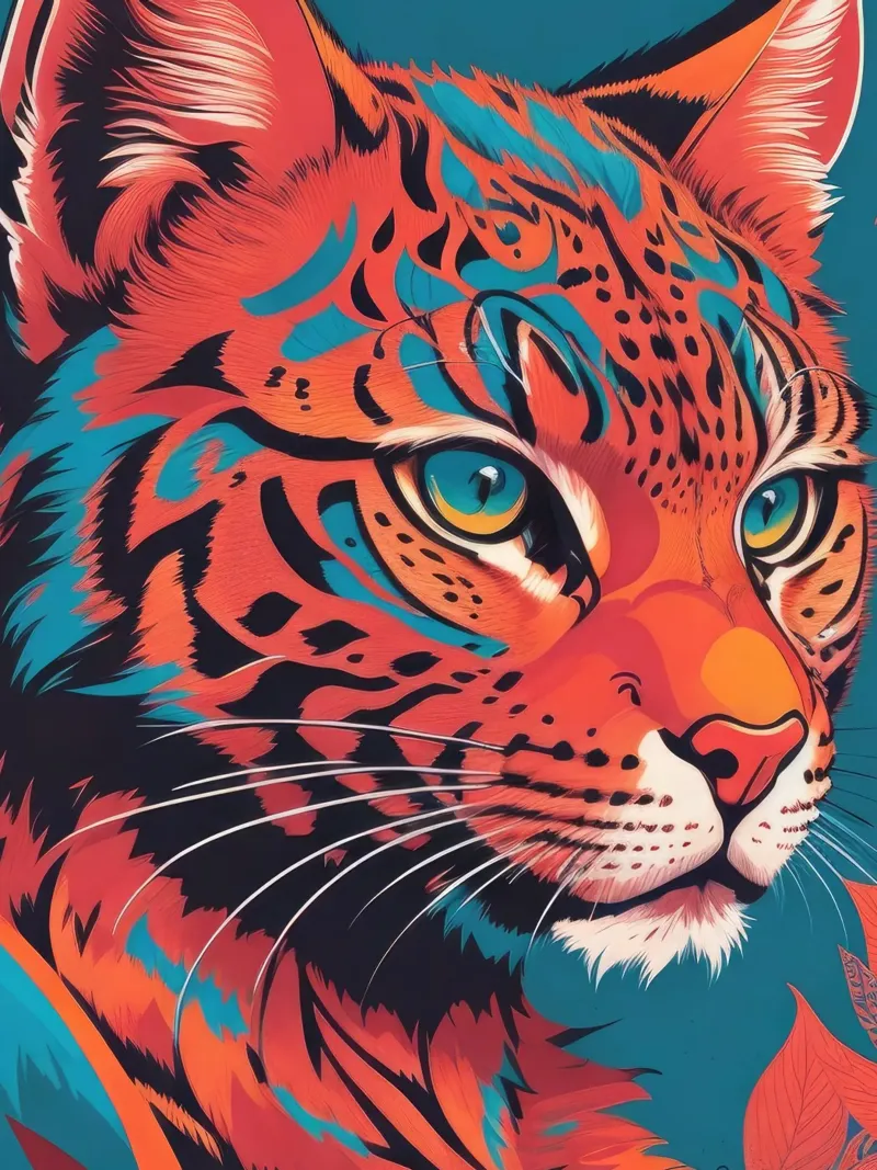 Cheetah alluminio dibond da Artsy Bessy