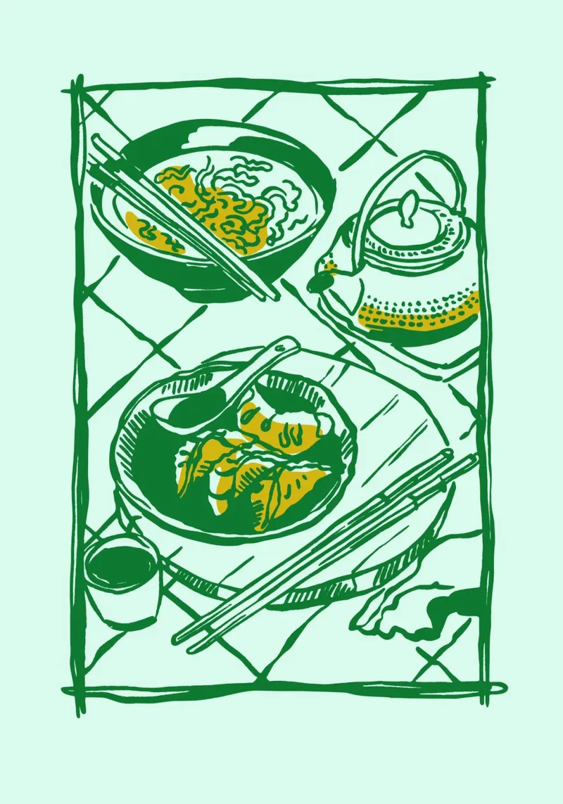 Boho Food 19 Ramen hahnemühle by Boho Print Collection