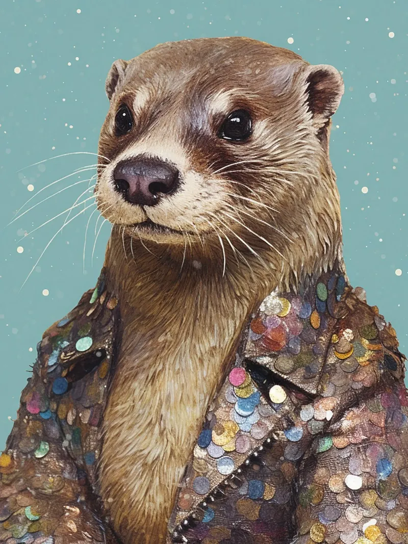 Beaver poster con telaio in alluminio da Artsy Bessy