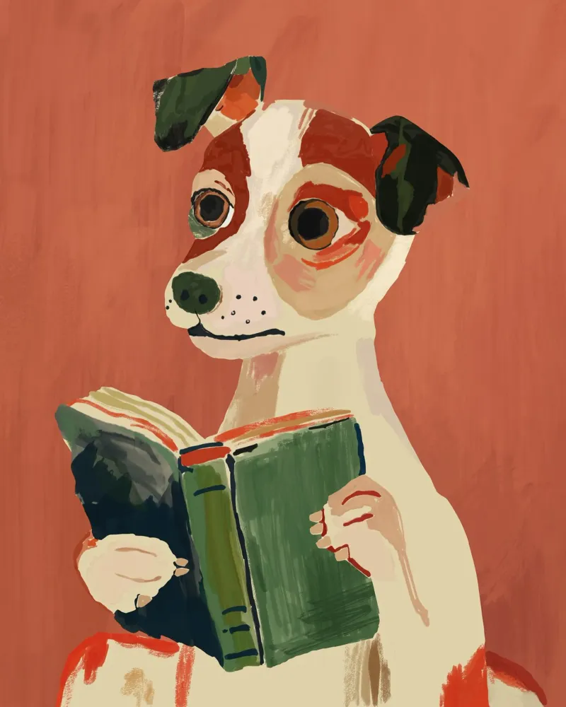 Il cane libraio pellicola backlit da ArtsySesta