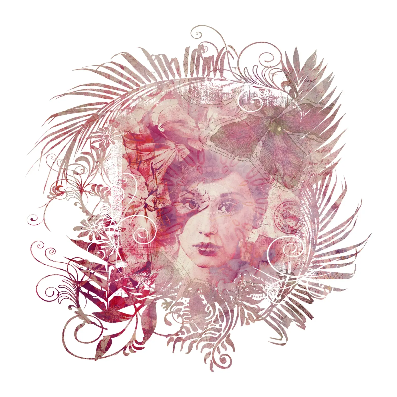 Nostalgic Beauty canvas with Floater frame by Andrea Haase Vintage World