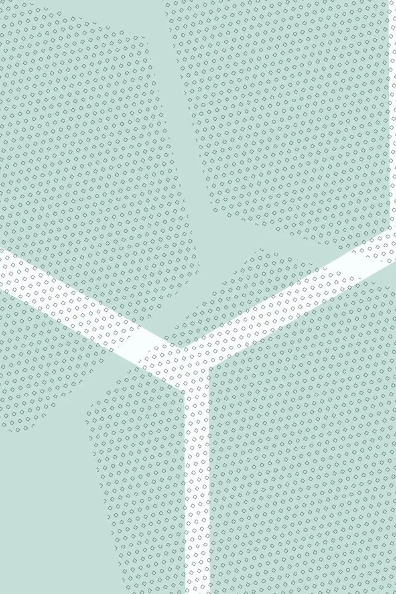 Oktogramme mint poster con telaio in legno da XOXO Arte