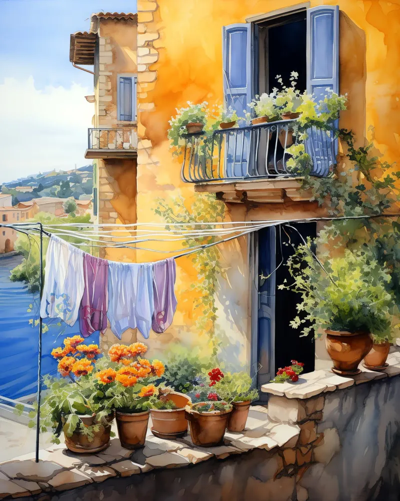 Laundry poster con telaio in plastica da Artsy Bessy