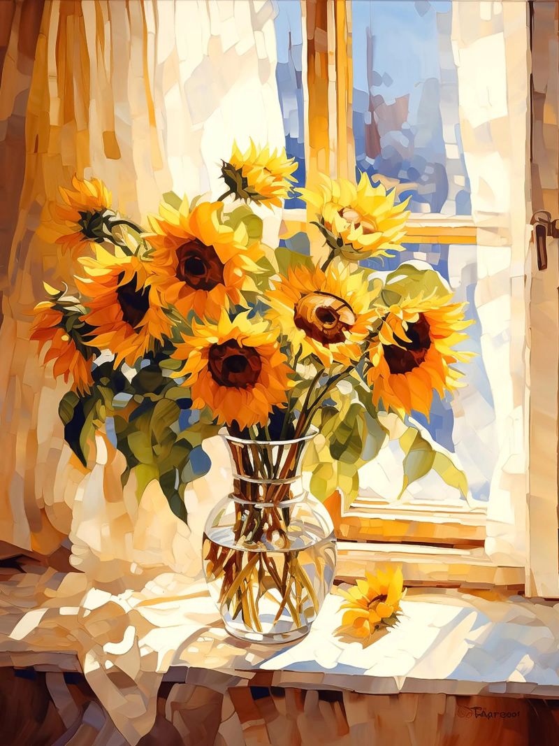 Sunflowers poster de Artsy Bessy