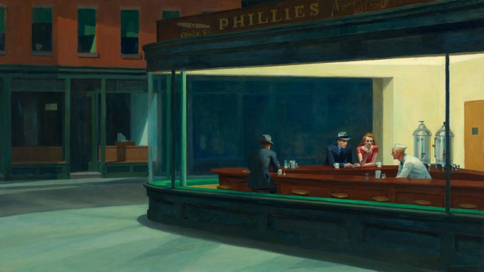 Edward Hopper - Nachtschwärmer, 1942 Poster von Timeless Artworks