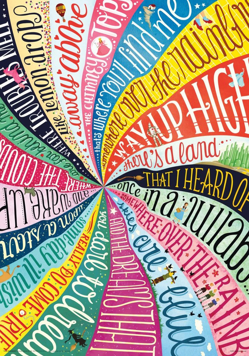 Over the Rainbow - Draw Me A Song Project Poster von Nour Tohme