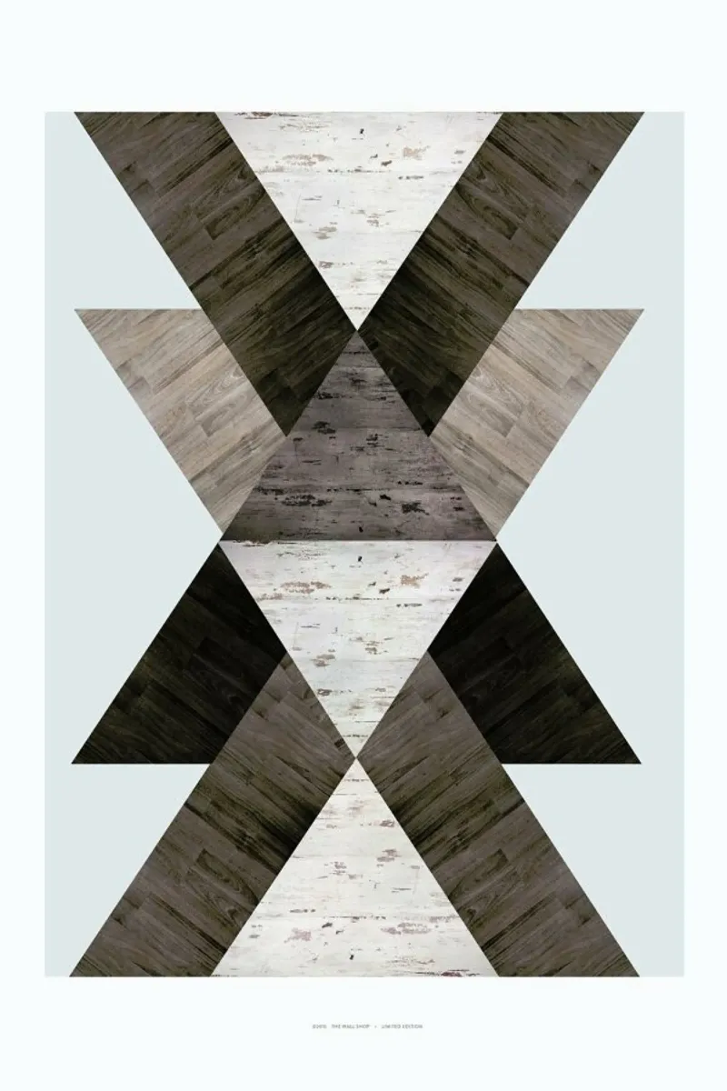 Wood N.2 poster con telaio in legno da The Wall Shop