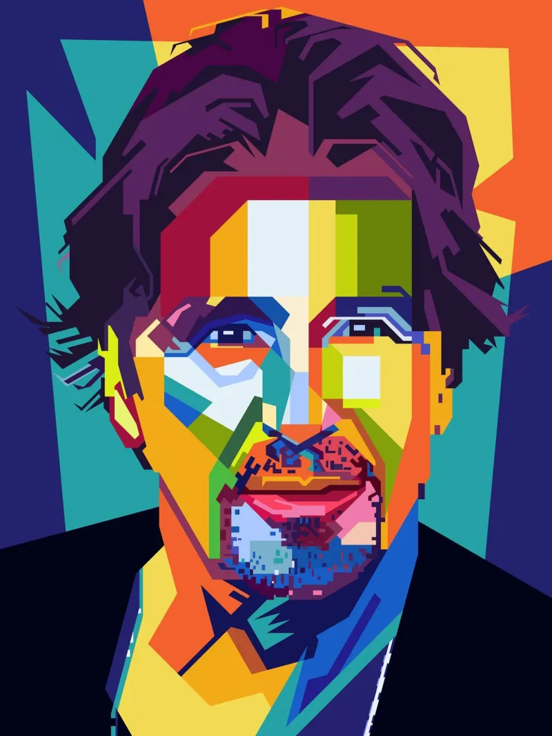 Al Pacino Style WPAP pellicola backlit da KP Artwork