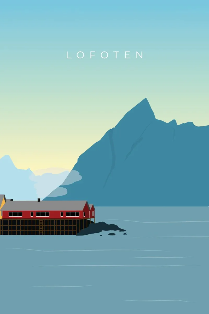 Lofoten pellicola backlit da minimalist designs
