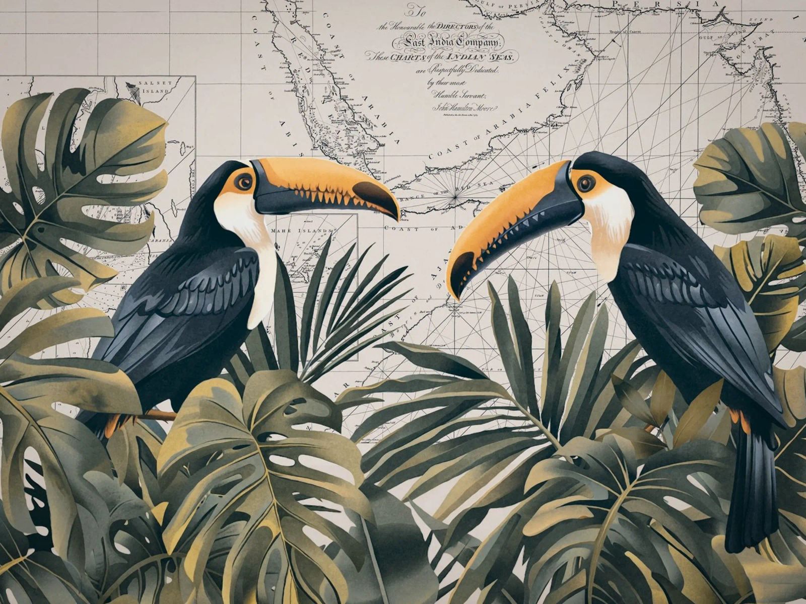 El viaje tropical de los tucanes poster de Andrea Haase Vintage World