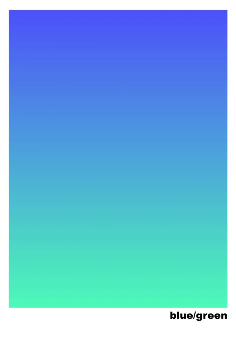 blue/green poster con marco de aluminio de lookingforsunrays